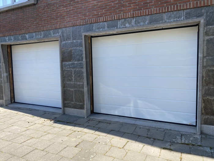 Standaard maat garagedeur voordelig Garagedeuren